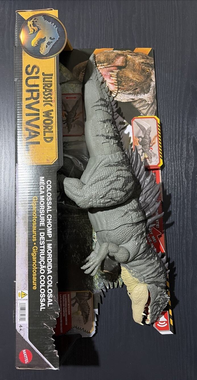 Jurassic World Survival Colossal Chomp Giganotosaurus Figure 2026 New! Dinosaur!